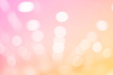 Bulanık ışıklar defucus bokeh arka planda moda alışveriş merkezi iç tatlı sarı ve pembe renk.