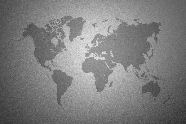 Карта Мира Серой Матовой Стеклянной Текстуре Качестве Фона Дизайн Интерьера — стоковое фото