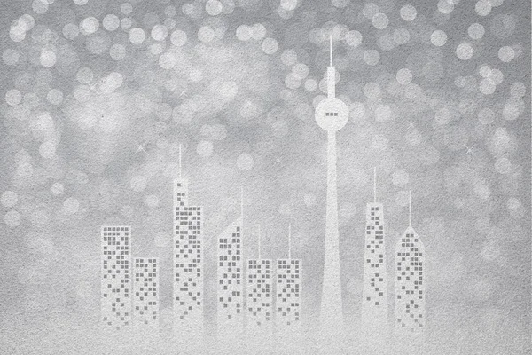 Winter Und Schnee Der Stadt Mattierte Glasstruktur Als Hintergrund Innenarchitektur — Stockfoto