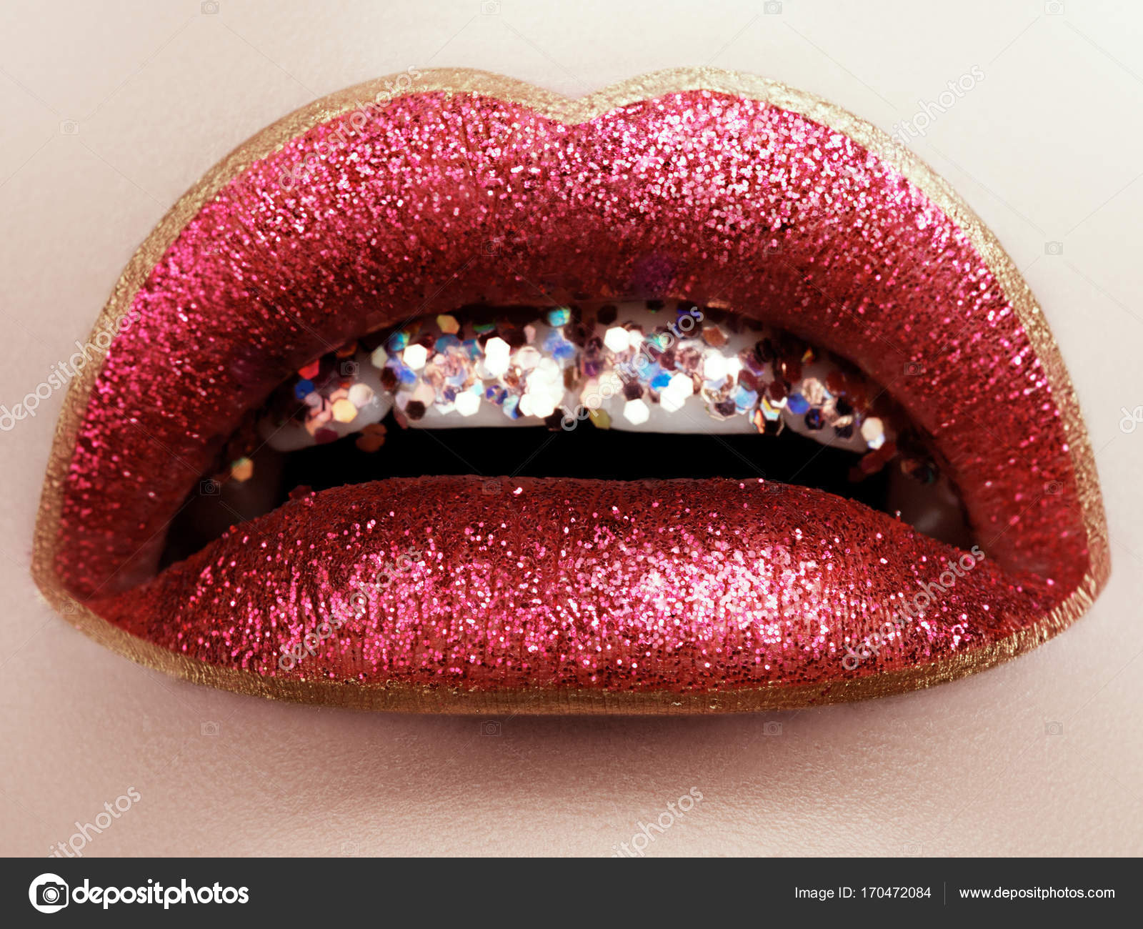 glamour fashion bright red