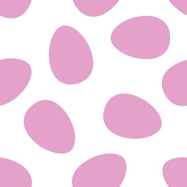 Vektör çizimi. Basit Paskalya yumurtalarıyla kusursuz desen.