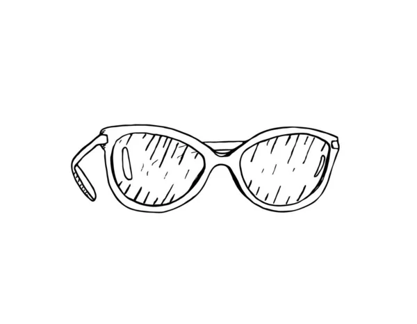 Ilustración vectorial, boceto de gafas de sol . — Vector de stock