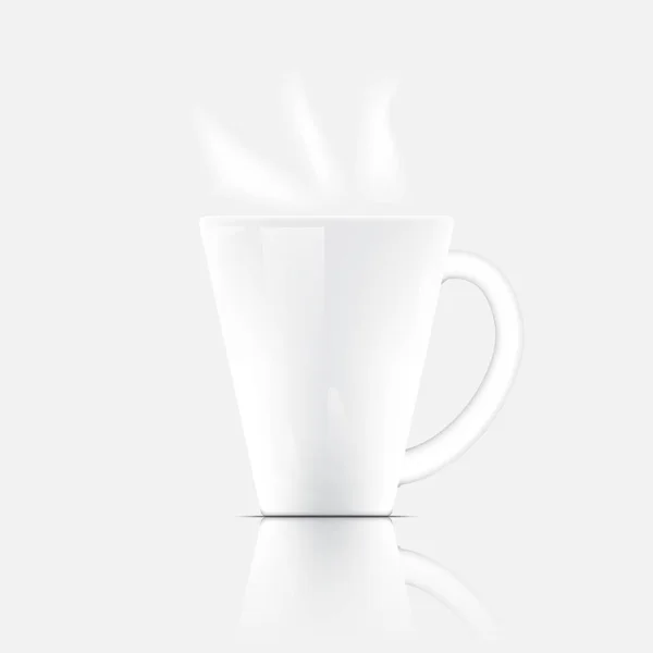 Vecteurs objet tasse en céramique boisson isolé — Image vectorielle