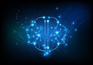 vektör arka plan teknoloji illüstrasyon iletişim