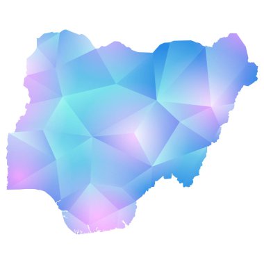 Nijerya çokgenin vektör harita