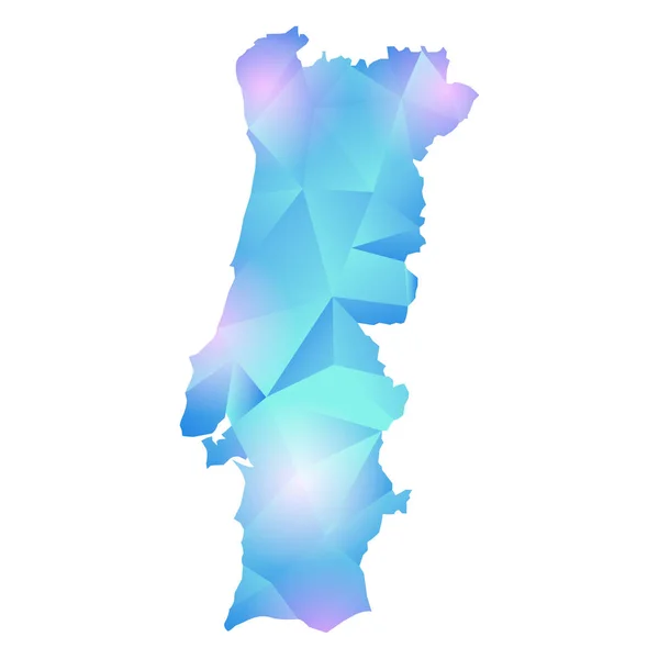 矢量地图的葡萄牙 — 图库矢量图片