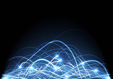 vektör arka plan tasarlamak teknoloji iletişim verisi bilim