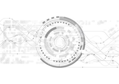 vektör beyaz arka plan tasarlamak teknoloji iletişim verisi S