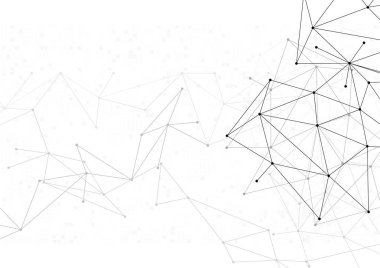 vektör çokgen arka plan tasarlamak teknoloji iletişim bilgileri