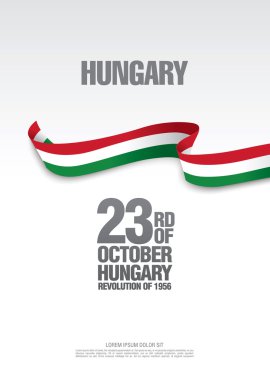 Soyut Macar bayrak şerit 