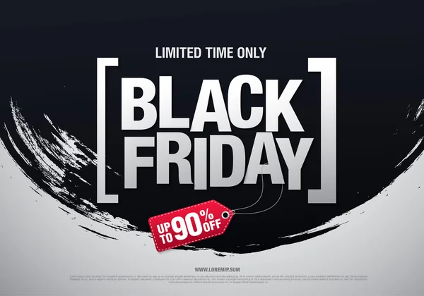 Black Friday Banner de venta — Vector de stock