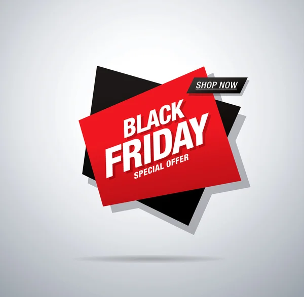 Banner Viernes Negro — Vector de stock