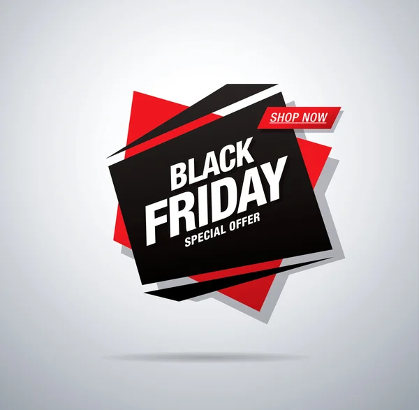 Banner Viernes Negro — Vector de stock