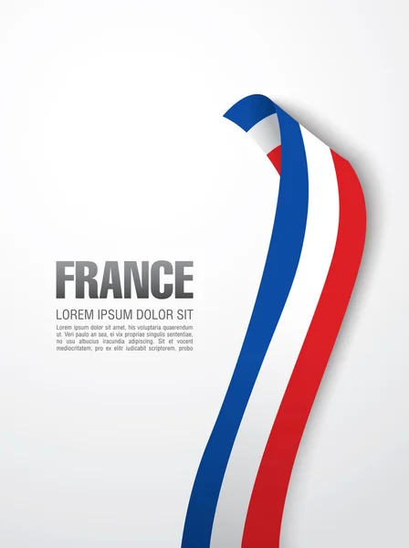 法国国旗丝带 — 图库矢量图片