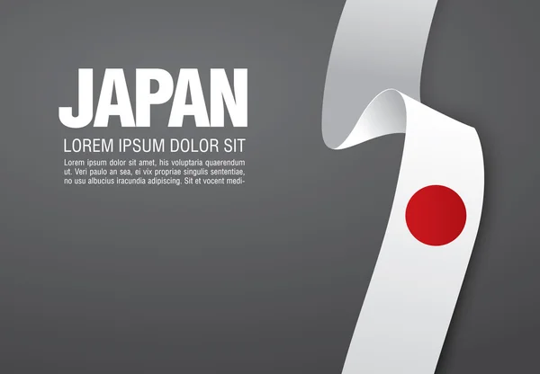 Ιαπωνική σημαία φόντο. — Διανυσματικό Αρχείο
