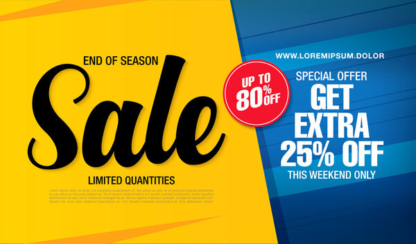 Sale banner template 