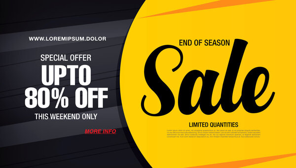 Sale banner template 
