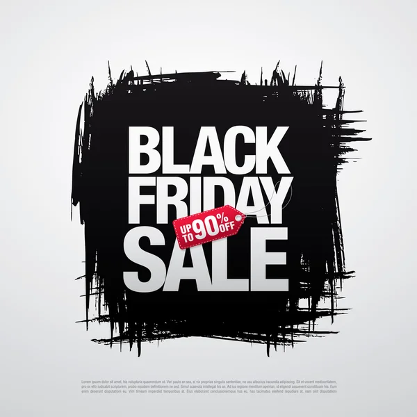 Bannière Black Friday — Image vectorielle