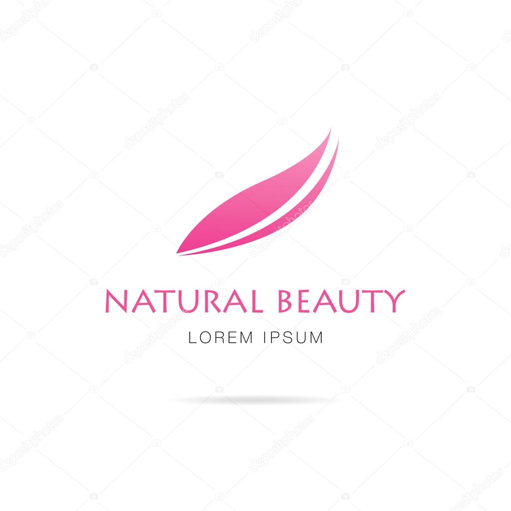 Natural beauty logo design.  Vector illustration