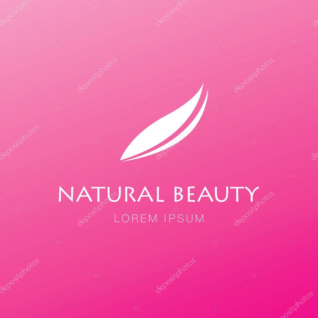 Natural beauty logo design.  Vector illustration