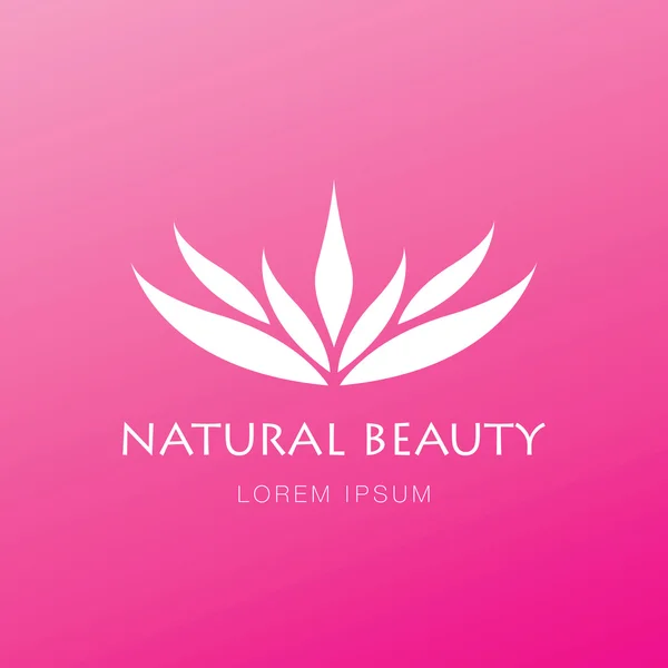 Projektowanie logo naturalne piękno — Wektor stockowy