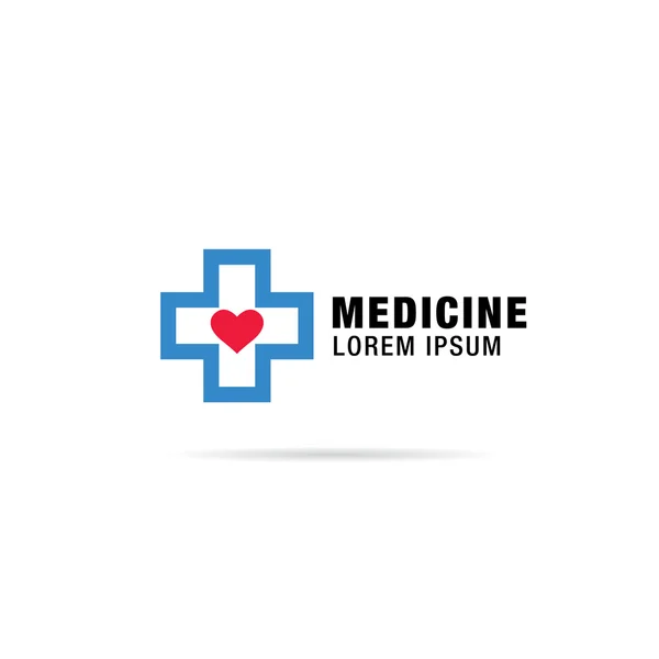 Medicine logo design — Stock Vector