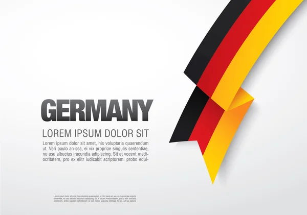 Affiche du jour de l'unification allemande — Image vectorielle