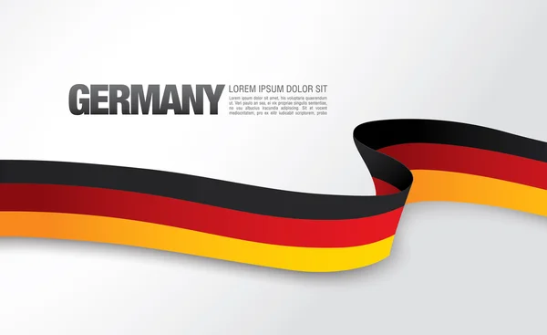 Duitse eenwording dag poster — Stockvector
