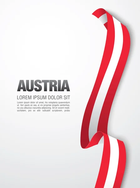Austria cartaz dia nacional — Vetor de Stock