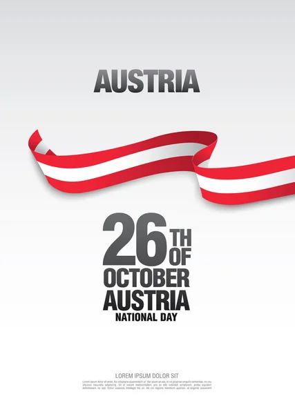 Αυστρία εθνική ημέρα αφίσα — Διανυσματικό Αρχείο