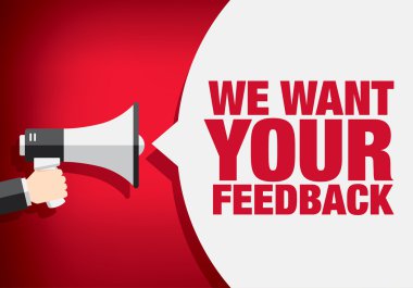 We want your feedback clipart
