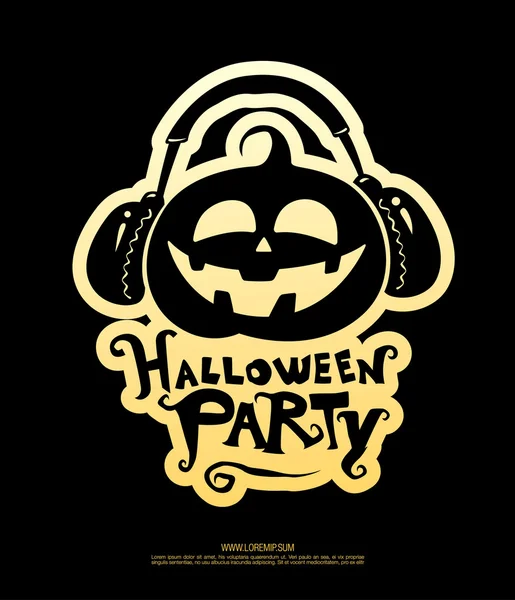 Halloween party poster. — Stock Vector