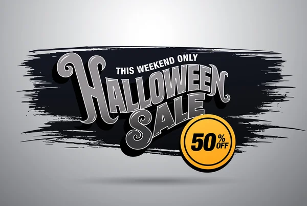 Halloween sale illustration — Stock Vector