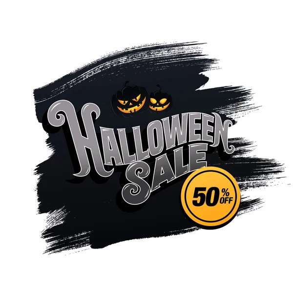 Illustration vente Halloween — Image vectorielle