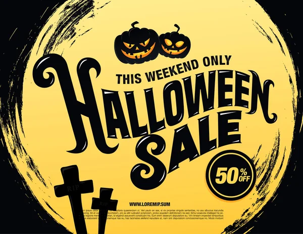 Halloween sprzedaż ilustracja — Wektor stockowy