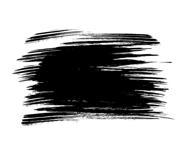 Drawn black brush stroke — Stock Vector