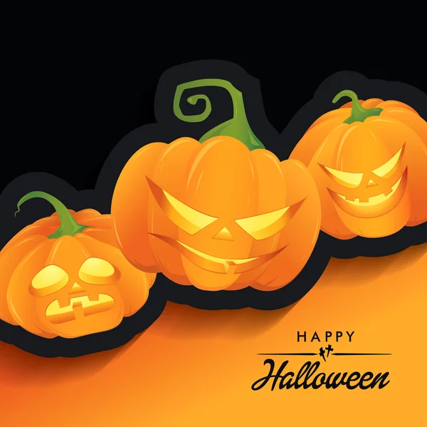 Diseño de calabazas malvadas — Vector de stock