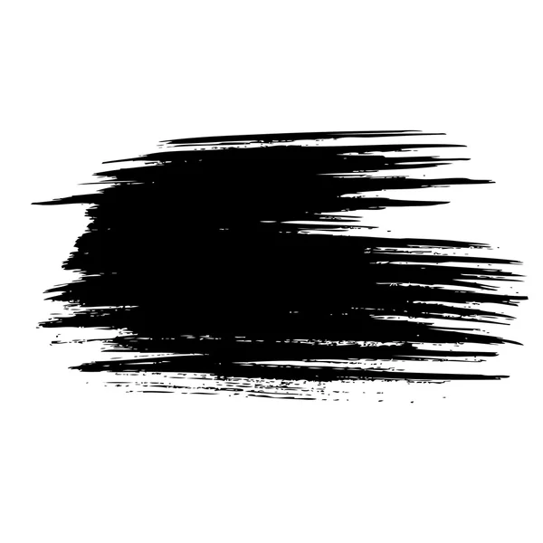 黒のブラシの汚れ — ストックベクタ