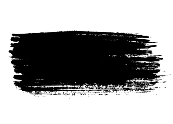Siyah fırça smear — Stok Vektör