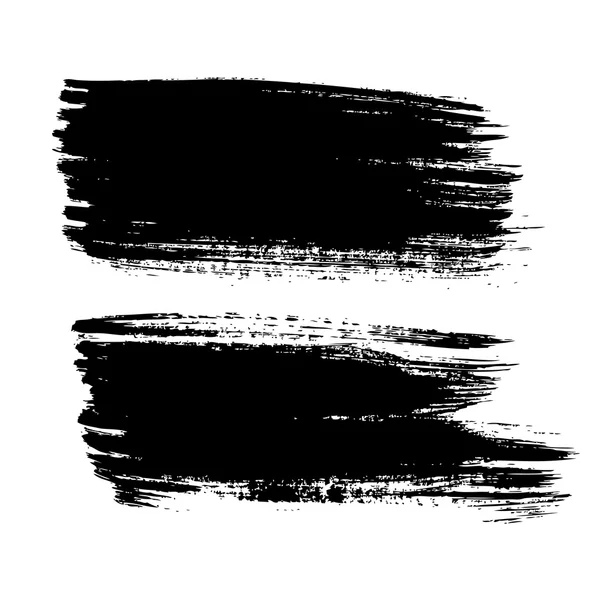 Hand drawn black smear — Stock Vector