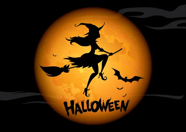 Halloween hälsning Banner — Stock vektor