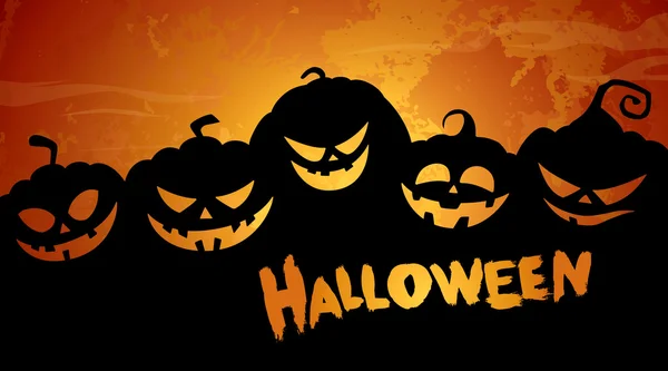 Halloween hälsning Banner — Stock vektor