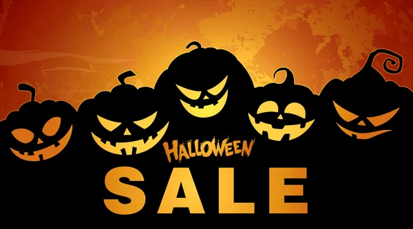 Banner de venta de Halloween — Archivo Imágenes Vectoriales