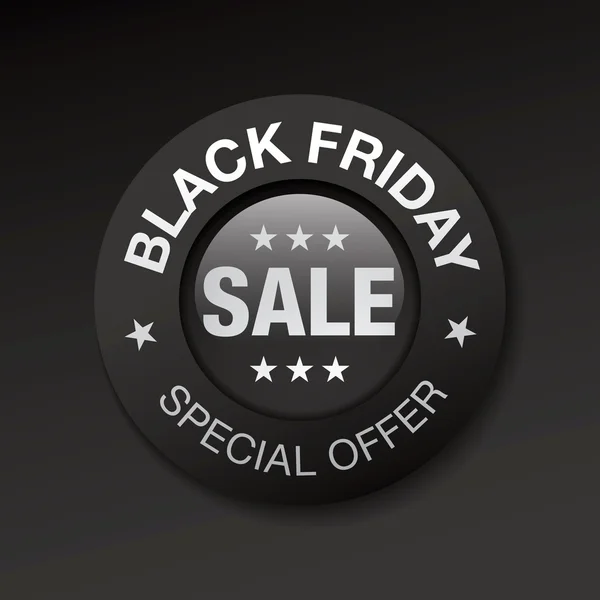 Black friday icon — Stock Vector