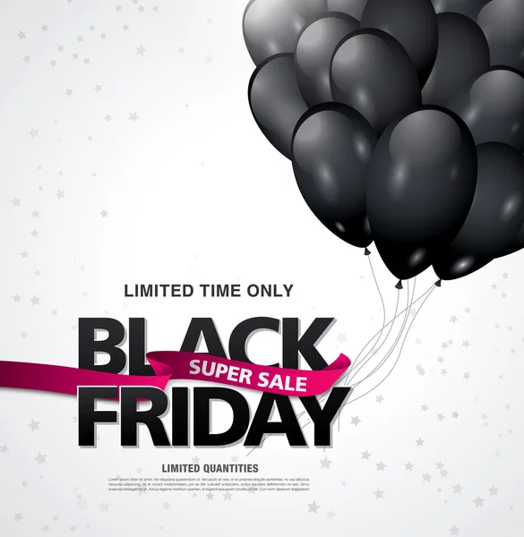 Bannière Black Friday — Image vectorielle