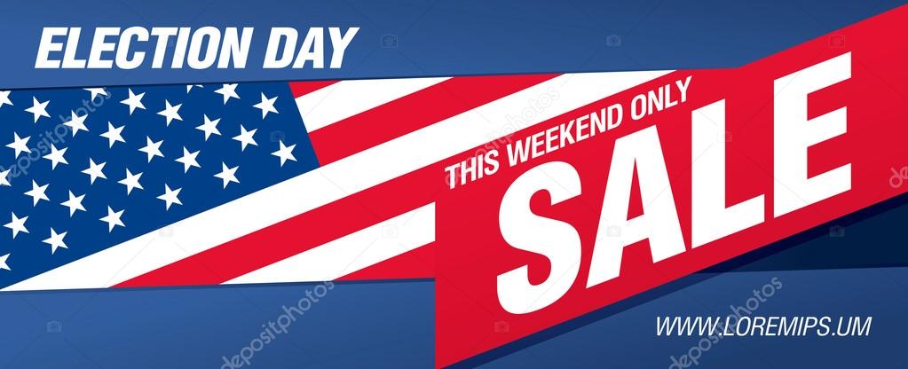 election day sale banner