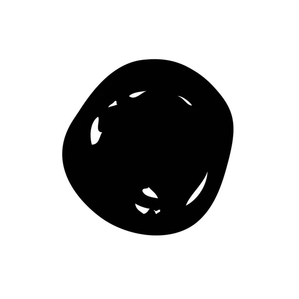 Cirkel dot penseelstreek — Stockvector