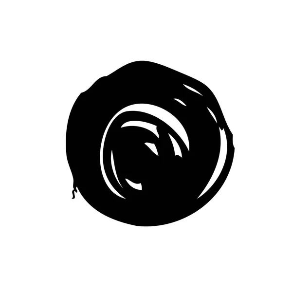 Cercle pointe coup de pinceau — Image vectorielle