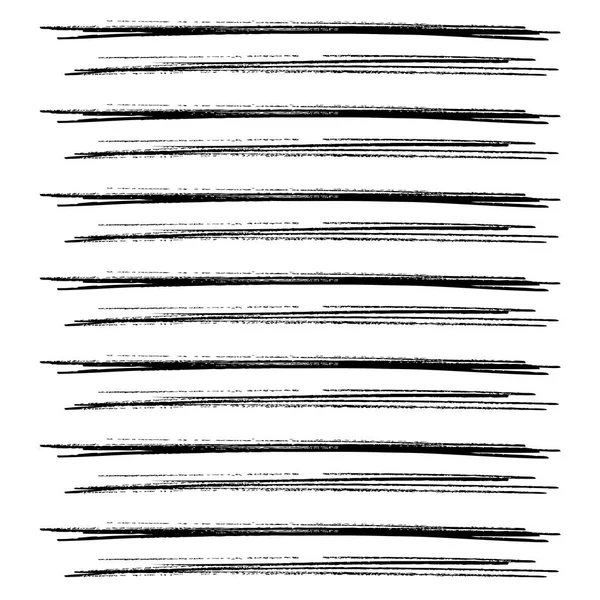 Patrón de rayas horizontales dibujadas a mano — Vector de stock