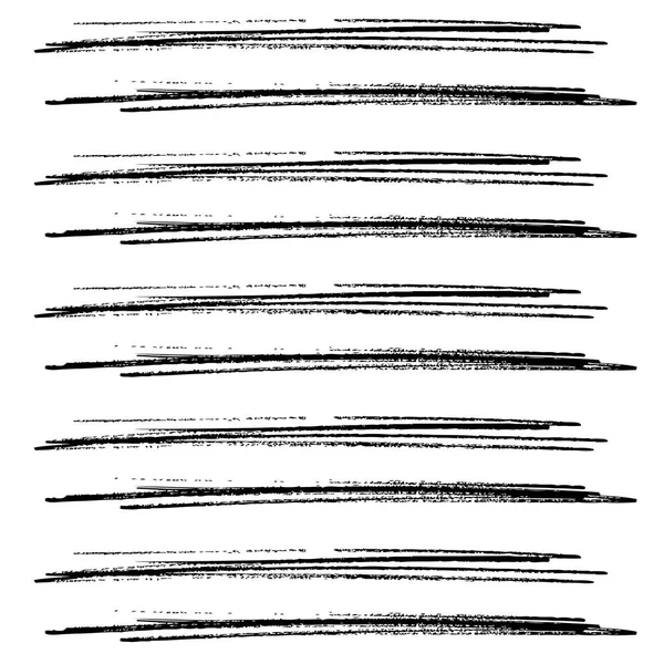 Hand drawn horizontal stripes pattern — Stock Vector